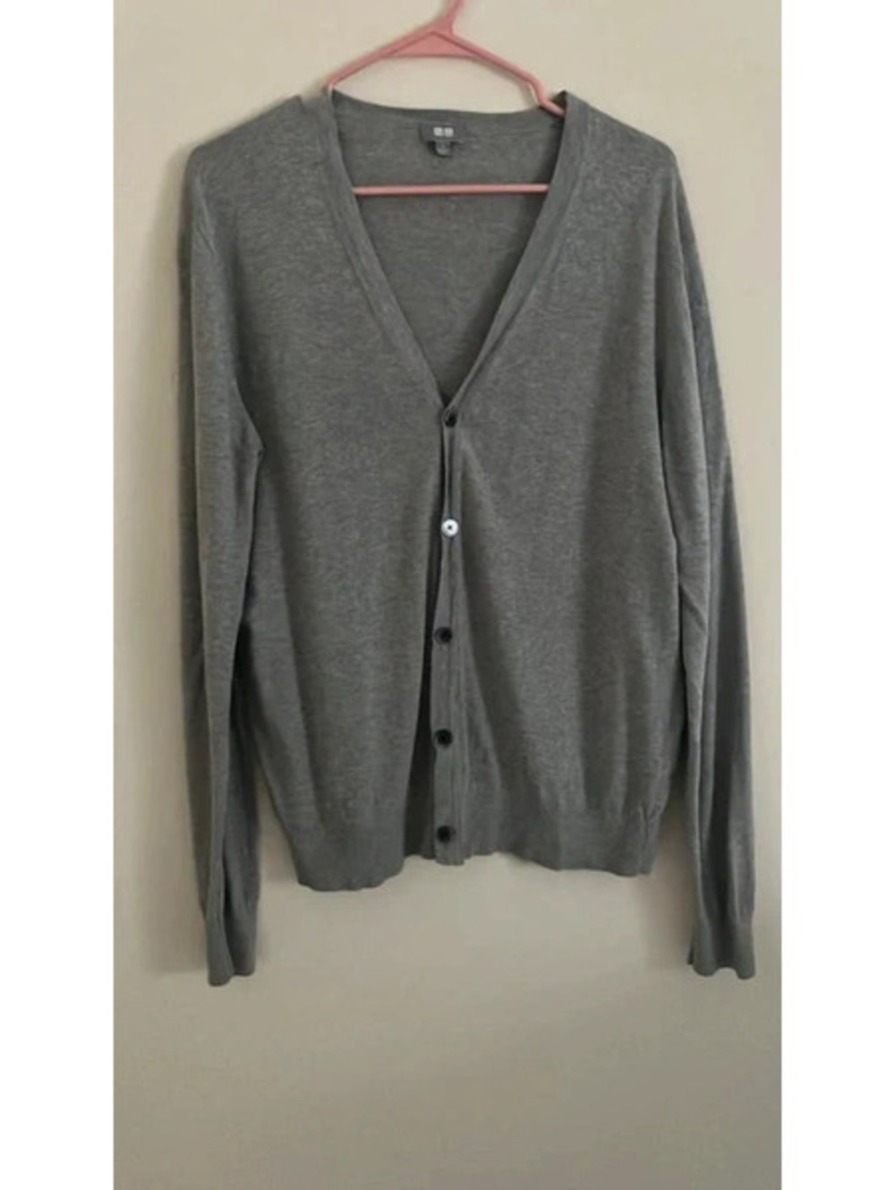 Uniqlo Women's Gray Oversized Sweater Cardigan Size XL